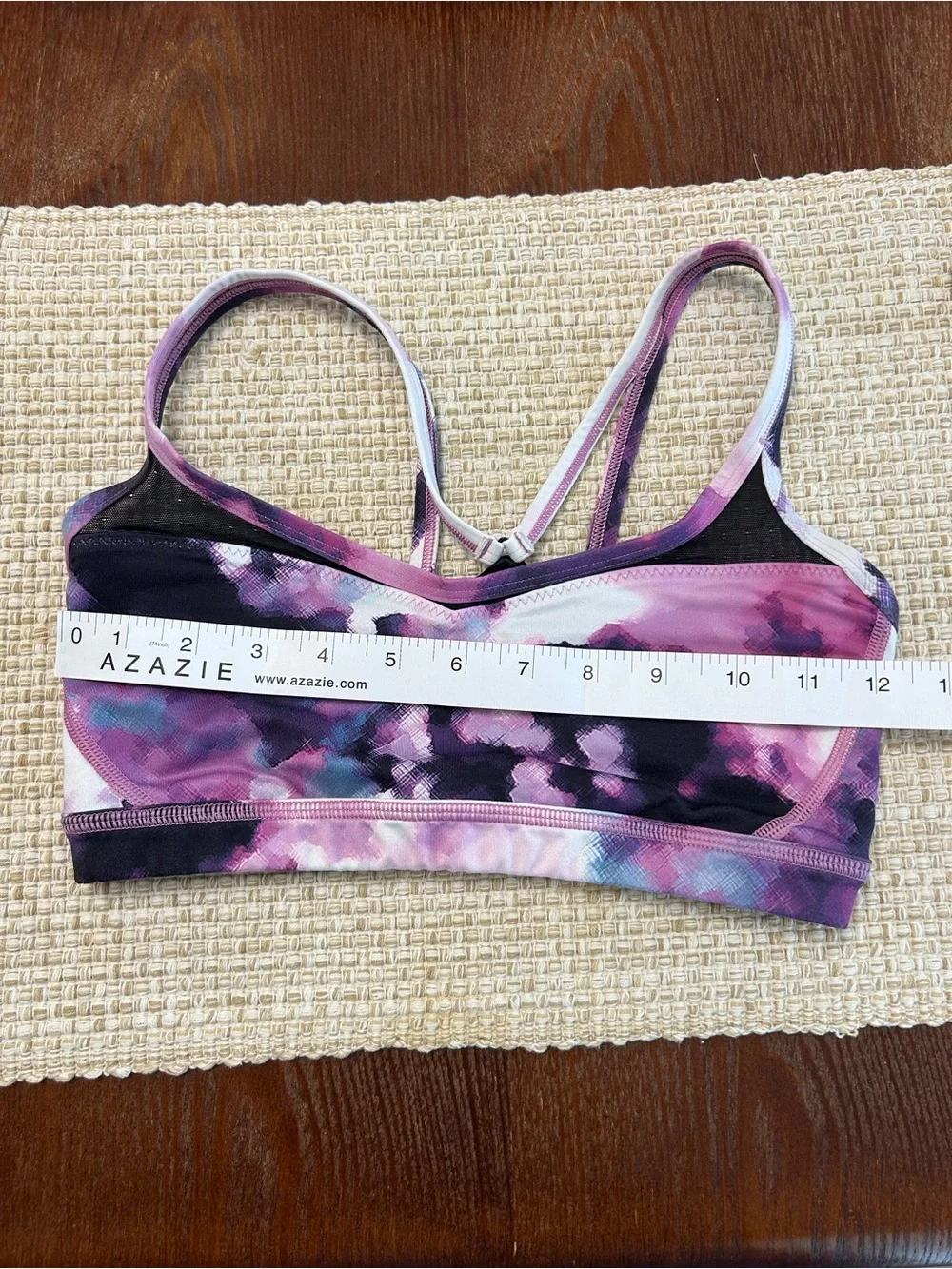lululemon athletica Purple Tie-Dye Racerback Sports Bra